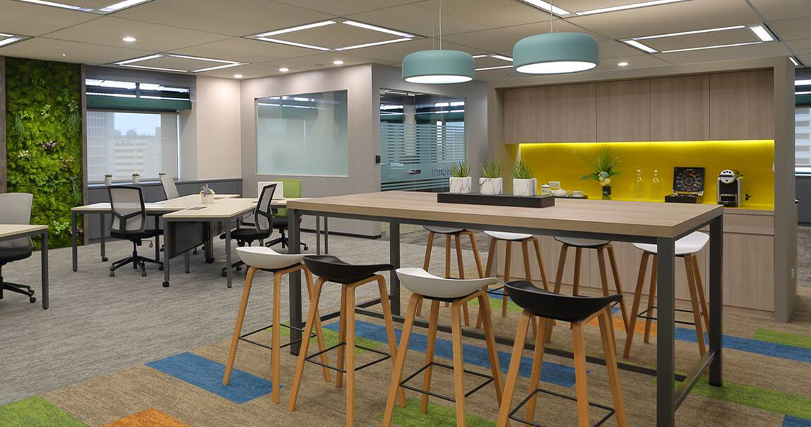  A modern corporate office
