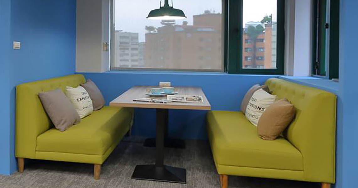 Studio cafe with sofa